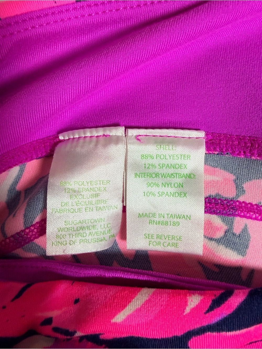 Lilly Pulitzer Luxletic Weekender Cropped Leggings Medium A Jungle In Here Print - Picture 10 of 10